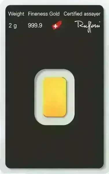 Zlatá investičná tehlička  2 gramy