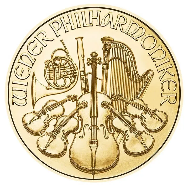 Zlatá investičná minca Wiener Philharmoniker 1/4 Ounce Gold