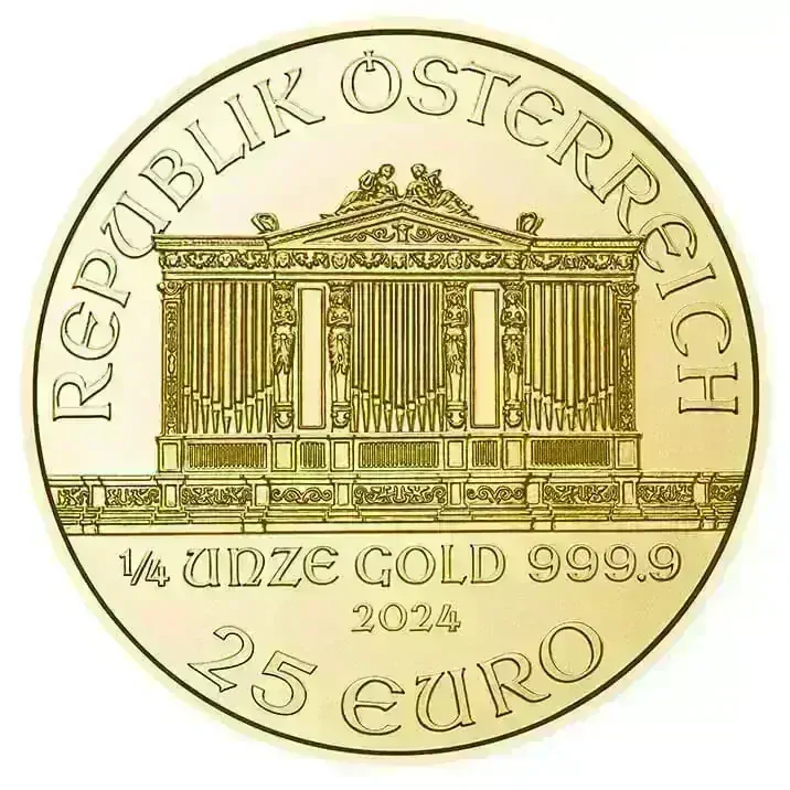 Zlatá investičná minca Wiener Philharmoniker 1/4 Ounce Gold