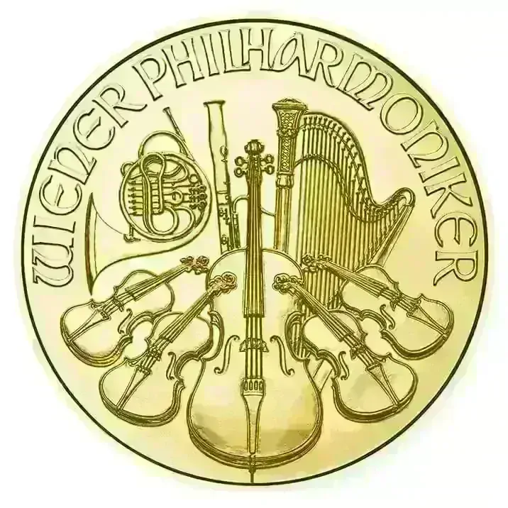 50ks Wiener Philharmoniker 1 Ounce Gold