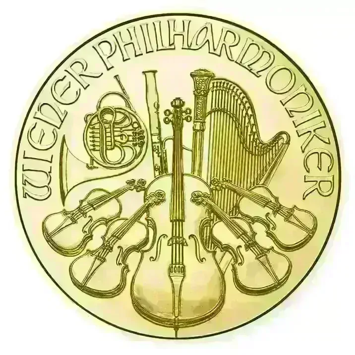 100ks Wiener Philharmoniker 1 Ounce Gold 