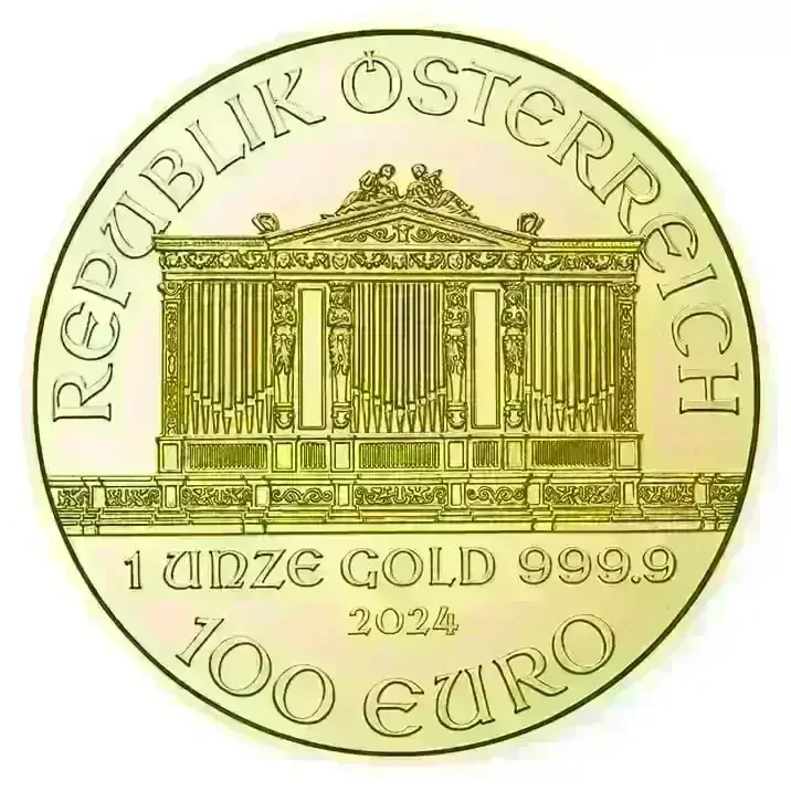 100ks Wiener Philharmoniker 1 Ounce Gold 