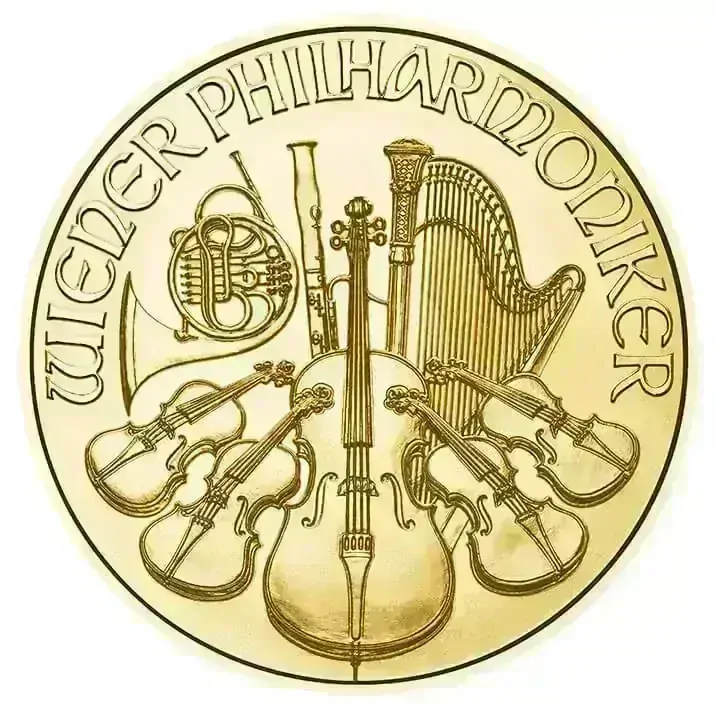 20 ks Wiener Philharmoniker 1/25 Ounce Gold